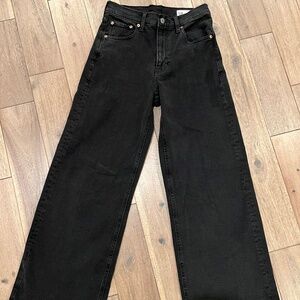 Gap High Rise Stride Jeans – Black Washed Denim Size: 28 / 6R